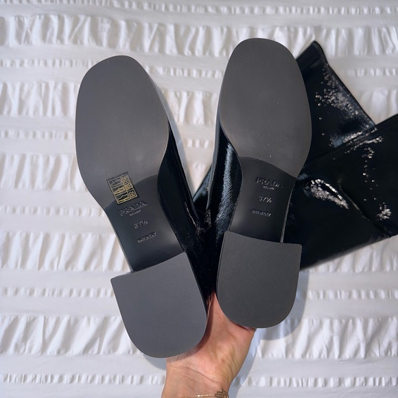 NEW Prada over the knee patent leather boots - Picture 5 of 10